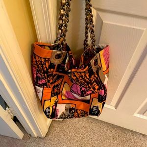 Coach original nylon bag.   Gives “sex in the city vibe”.